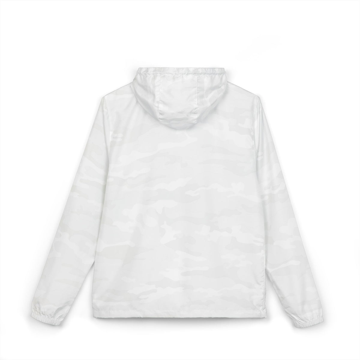 Windbreaker Jacket — Minimal 'Love Is Worth It' White Zip Hoodie-Style Windbreaker