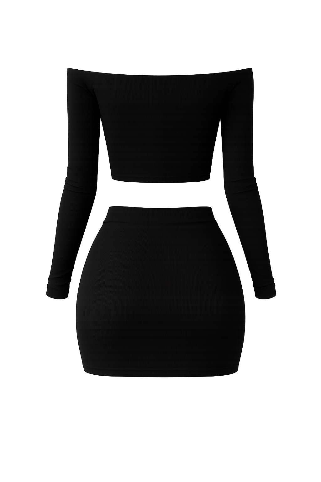 Vestments Off Shoulder Bodycon 2-Piece Set for Women