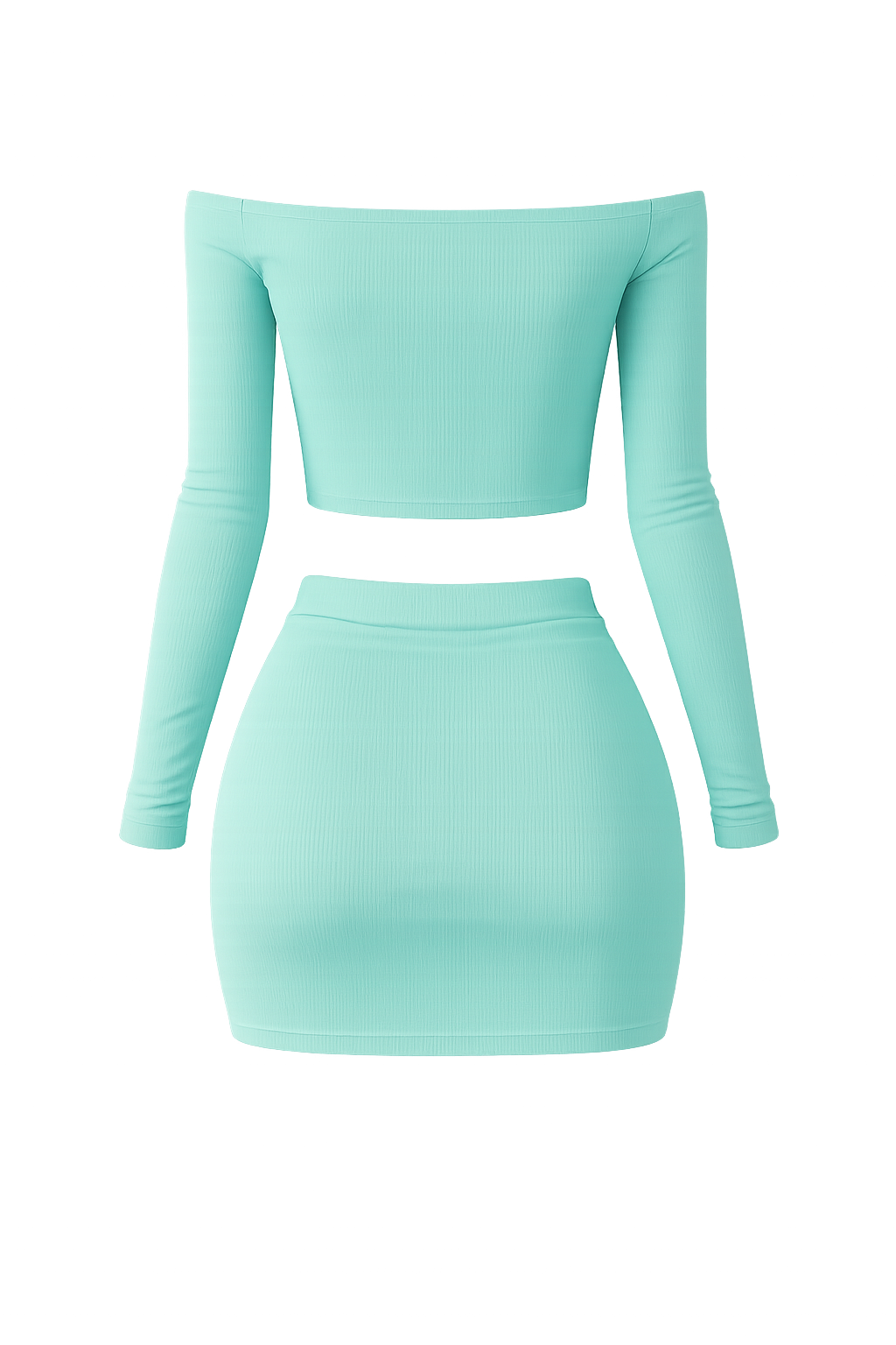 Vestments Off Shoulder Bodycon 2-Piece Set for Women