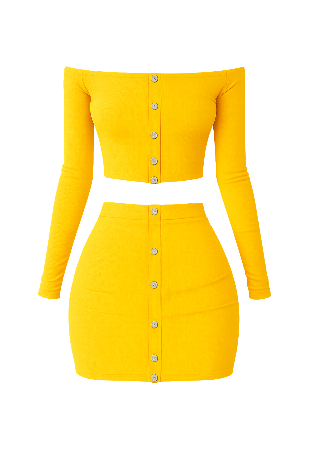 Vestments Off Shoulder Bodycon 2-Piece Set for Women